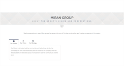 Desktop Screenshot of mirangroup.com