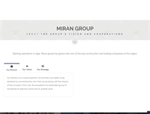 Tablet Screenshot of mirangroup.com